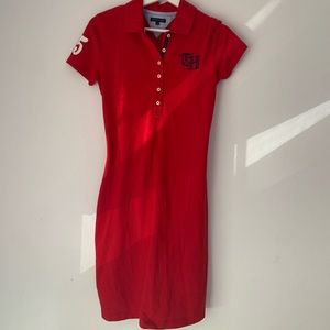 Tommy Hilfiger Red Golf Dress Vintage